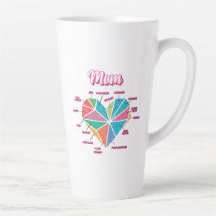Mum Pie Heart All Mum Titles Latte Mug