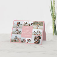 Mum pink elegant modern minimal photo collage