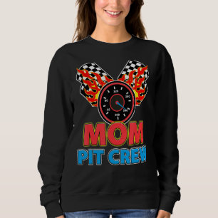 Mum Pit Crew Car Racer Family Matching Racing Them Sweatshirt