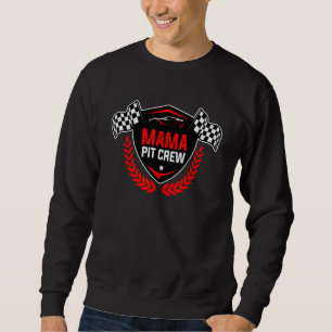 Mum Pit Crew Costume Party Parents Pit Racing Drag Sweatshirt