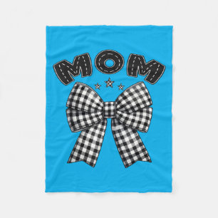 Mum Pit Crew Family Racing Birthday Race Car Fleece Blanket
