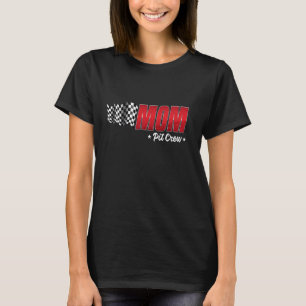 Mum Pit Crew Race Car Birthday Family Racing Adult T-Shirt