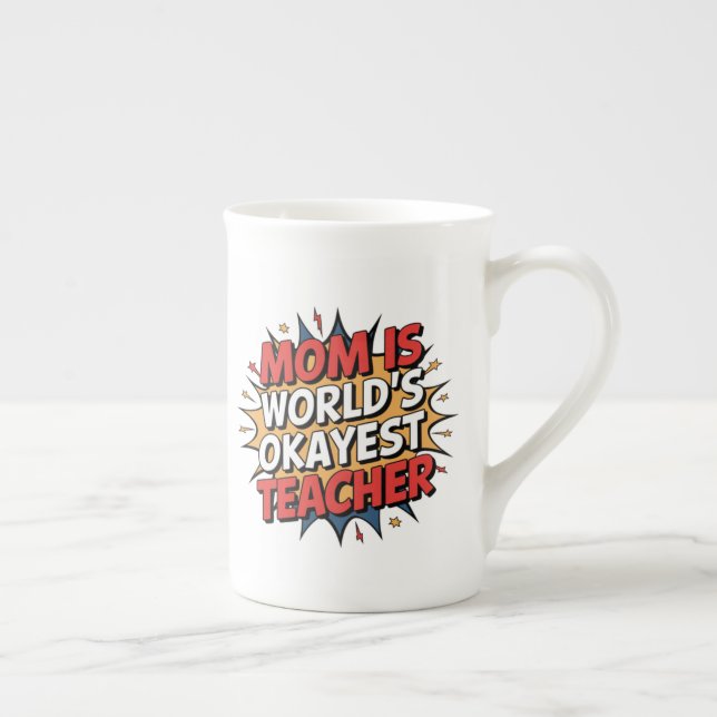 Mum Power Bone China Mug (Right)
