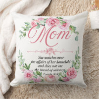 Mum - Proverbs 31:27 Mother's Day Bible Verse Rose