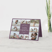 Mum purple elegant modern minimal photo collage