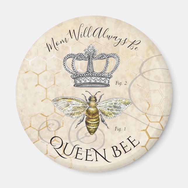 Mum Queen Bee Magnet (Front)