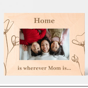 Mum Quote Flowers Custom Wood Frames