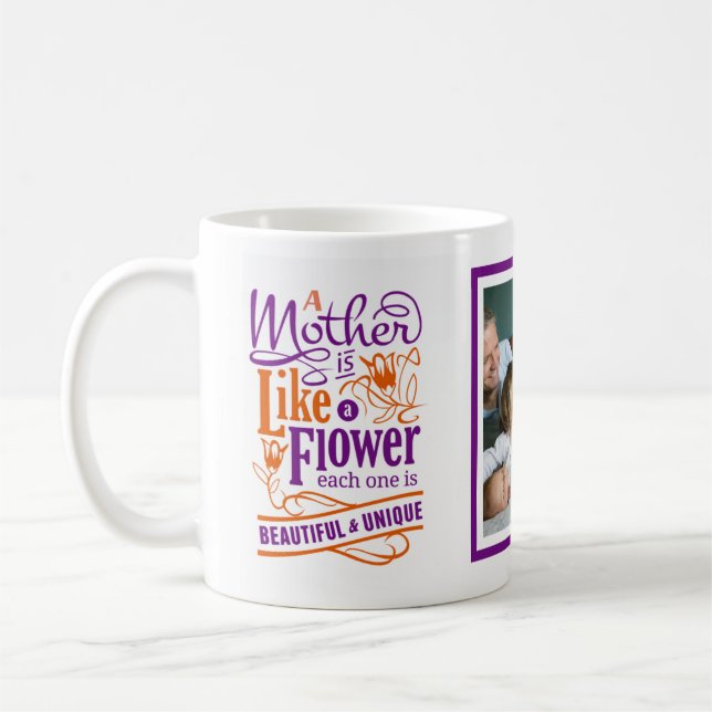 Mum Quote Photo Gift Mothers Day Birthday Chistmas Coffee Mug (Left)