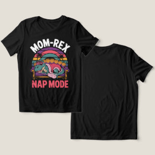 Mum-Rex Nap Mode – Funny Relaxing Dinosaur Mother Tri-Blend Shirt