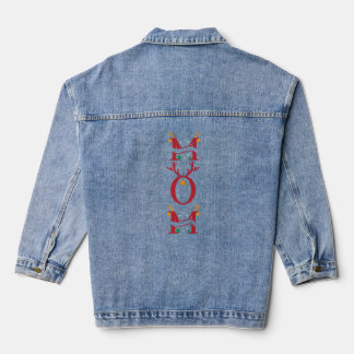 mum Rexmas Cute Funny Christmas Denim Jacket