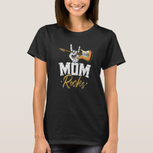 Mum Rocks  Rock And Roll Electronic Rock Guitar T-Shirt