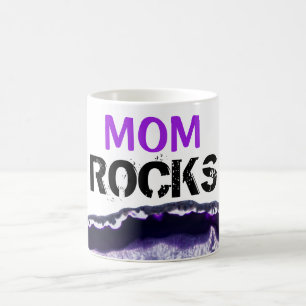 *~* Mum Rocks Stones Lapidary Agate Coffee Mug