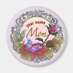 Mum Rose Rosebud custom Magnet