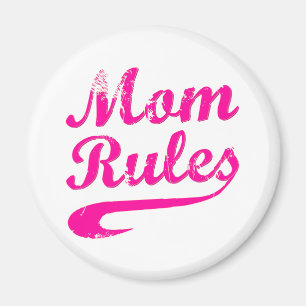 Mum Rules Funny Saying Magnet