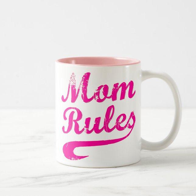 Mum Rules Funny Saying Mug (Right)