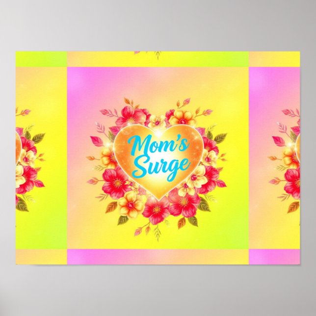 Mum’s Electric Love Surge Poster (Front)