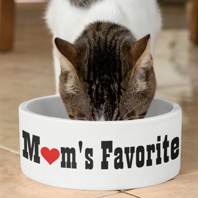 Mum’s Favourite Child, funny pet dog food ceramic Bowl (Creator Uploaded)