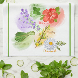 Mum’s Favourite Herb Tea  Tea Towel