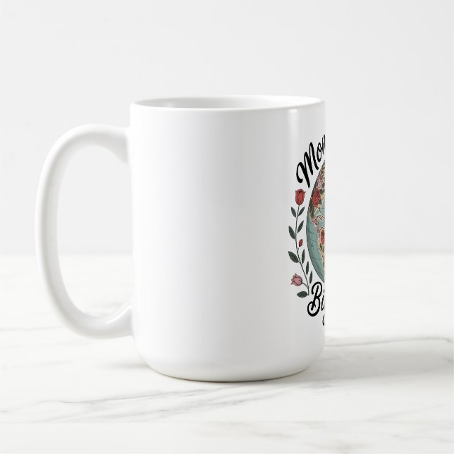 Mum’s Heart, Big World Coffee Mug (Left)