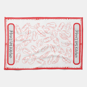 "Mum’s Hot Kitchen" Mother’s Day Gift Tea Towel