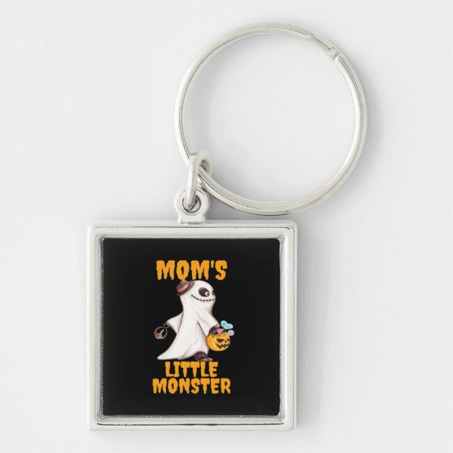 Mum’s Little Boo Monster Funny Graphic Key Ring (Front)