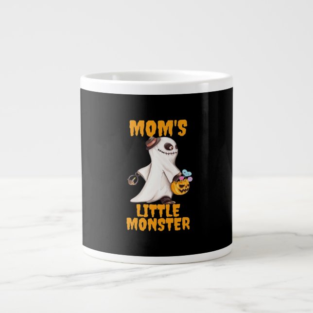 Mum’s Little Boo Monster Funny Graphic Large Coffee Mug (Front)