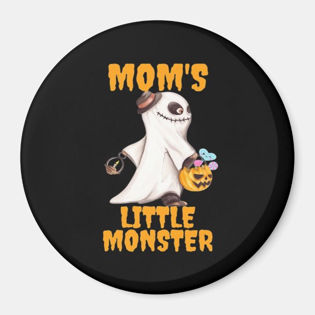 Mum’s Little Boo Monster Funny Graphic Magnet (Front)