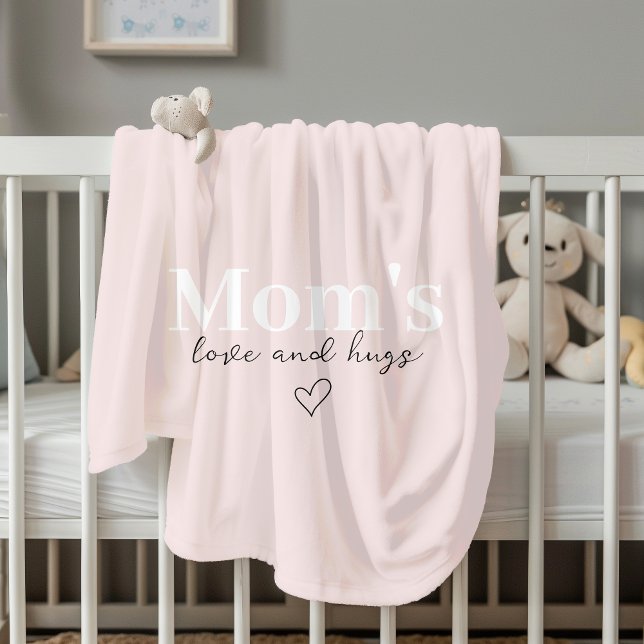 Mum’s Love & Hugs Pink Cosy | Mother's Day Fleece Blanket (Creator Uploaded)