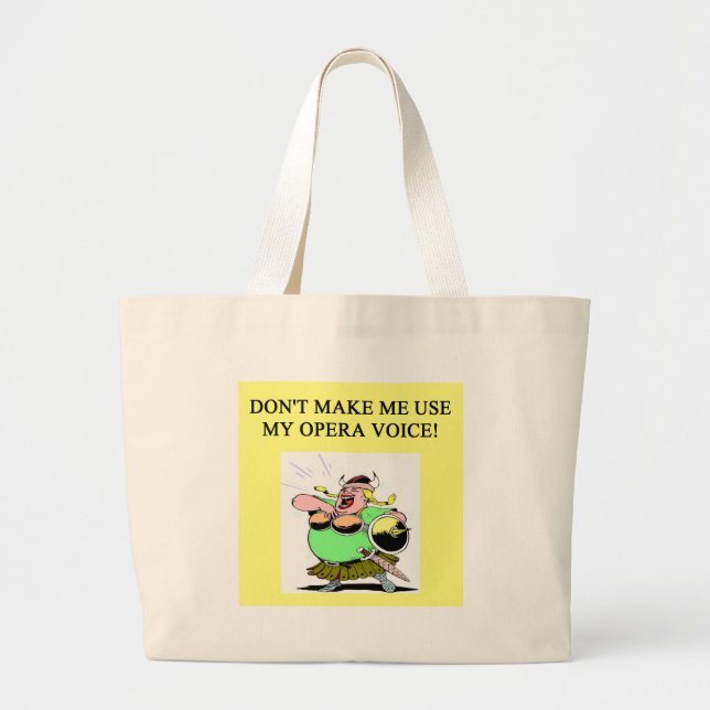 mum;s opera voice large tote bag (Front)
