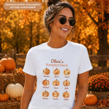 Mum’s Pumpkin Patch Personalised Kids Names Womens