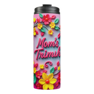 Mum’s Vibrant Floral Triumph Thermal Tumbler