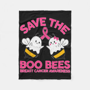 Mum Save The S Breastees Breast Cancer Funny Hallo Fleece Blanket