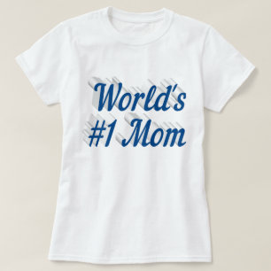 Mum sea blue text T-Shirt