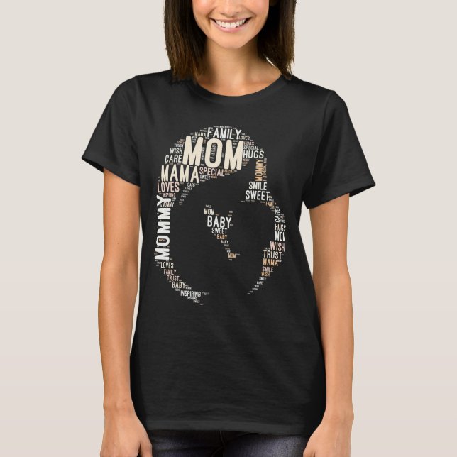 Mum Silhouette  T-Shirt (Front)