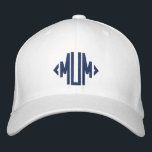 Mum Simple Modern Typography Custom Embroidered Hat<br><div class="desc">Mum Simple Modern Typography Custom Embroidered Baseball Cap features the simple modern embroidered text "Mum". Perfect as a gift for Mum for Mother's Day,  Christmas,  birthday and more. Created by Evco Studio www.zazzle.com/store/evcostudio</div>