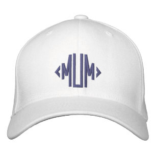 Mum Simple Modern Typography Custom Embroidered Hat