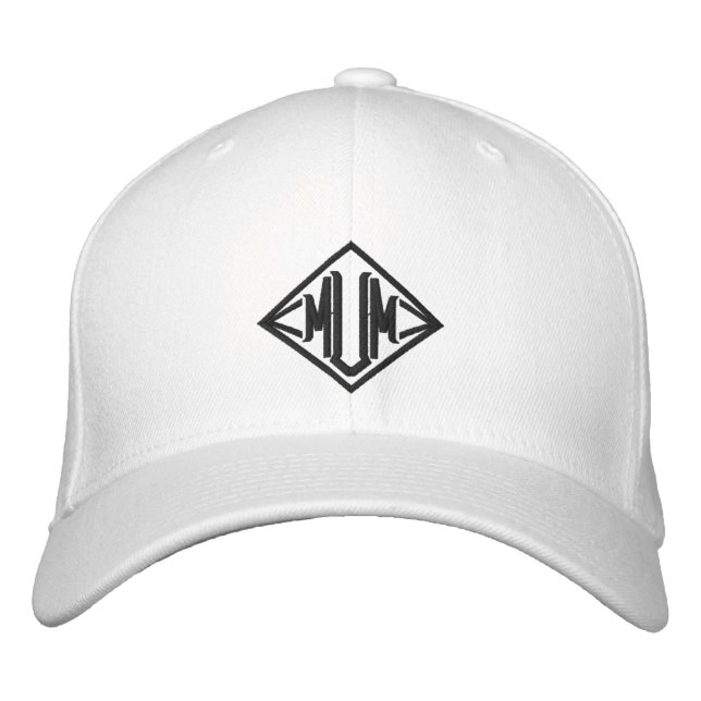 Mum Simple Modern Typography Custom Embroidered Hat (Front)