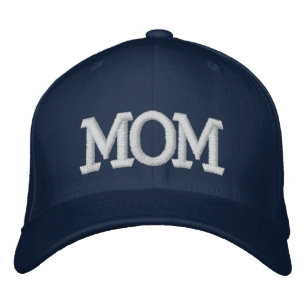 Mum Simple Modern Typography Custom Embroidered Hat