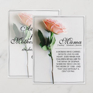 Mum – Simply Irreplaceable Classic Card - Rose M