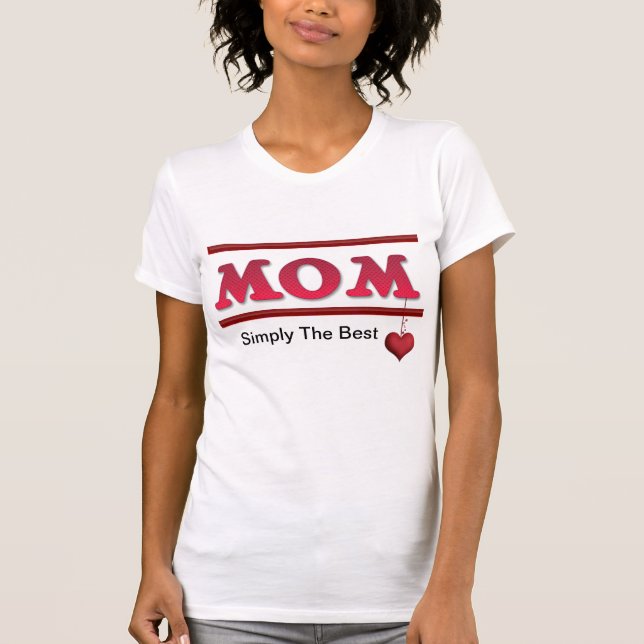 Mum - Simply the Best Ladies Top (Front)