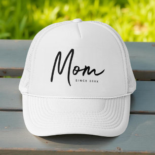 Mum Since 20XX Modern Simple Chic Trucker Hat
