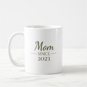Mum Since Personalised Year Handwritten Minimal Coffee Mug