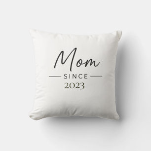 Mum Since Personalised Year Handwritten Minimal Cushion