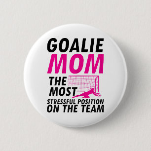 Mum Soccer Goalie Keeper Soccer Mum 6 Cm Round Badge