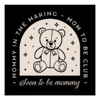 Mum soon to be mummy pregnant club black