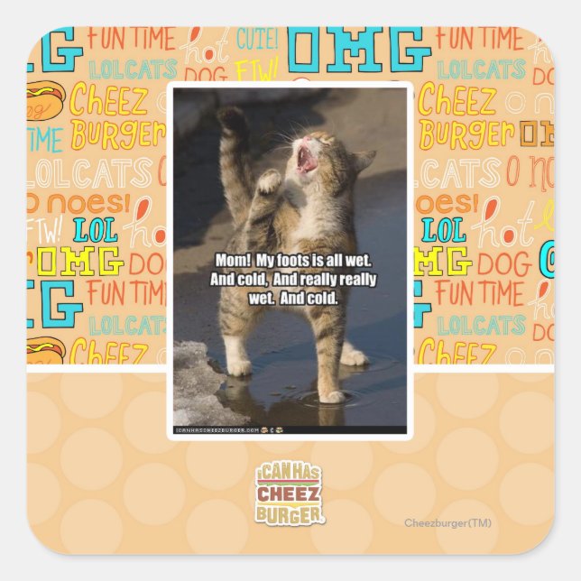 Mum! Square Sticker (Front)