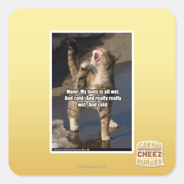 Mum! Square Sticker (Front)