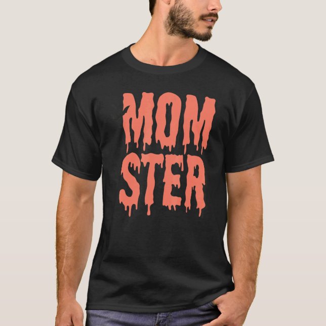 Mum Ster Melting Spooky Vibes Bat Hippie Costume H T-Shirt (Front)