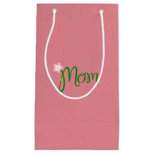 Mum Strawberry Pink Small Gift Bag