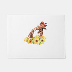 Mum Sunflower Gift Safari Africa Animal Kids Baby Doormat